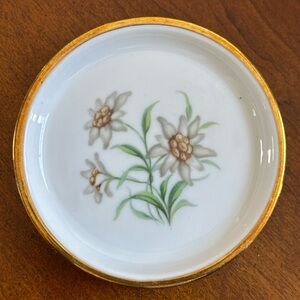 Vintage Schumann Arzberg - Bavarian Porcelain Edelweiss Plate